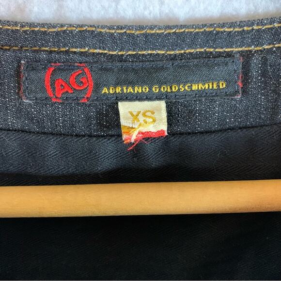 AG Adriano Goldschmied The Tabitha Denim Jacket Sz XS Black Wash Belted‎ - Picture 5 of 15